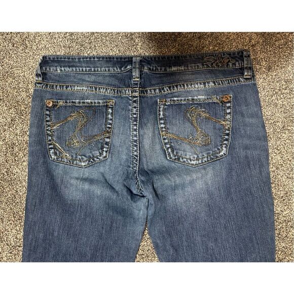 Silver Jeans Co. Eden Women's Bootcut Denim Jeans Blue Size 36x33 - Picture 6 of 10